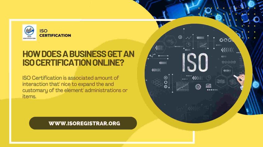Get an ISO Certification Online